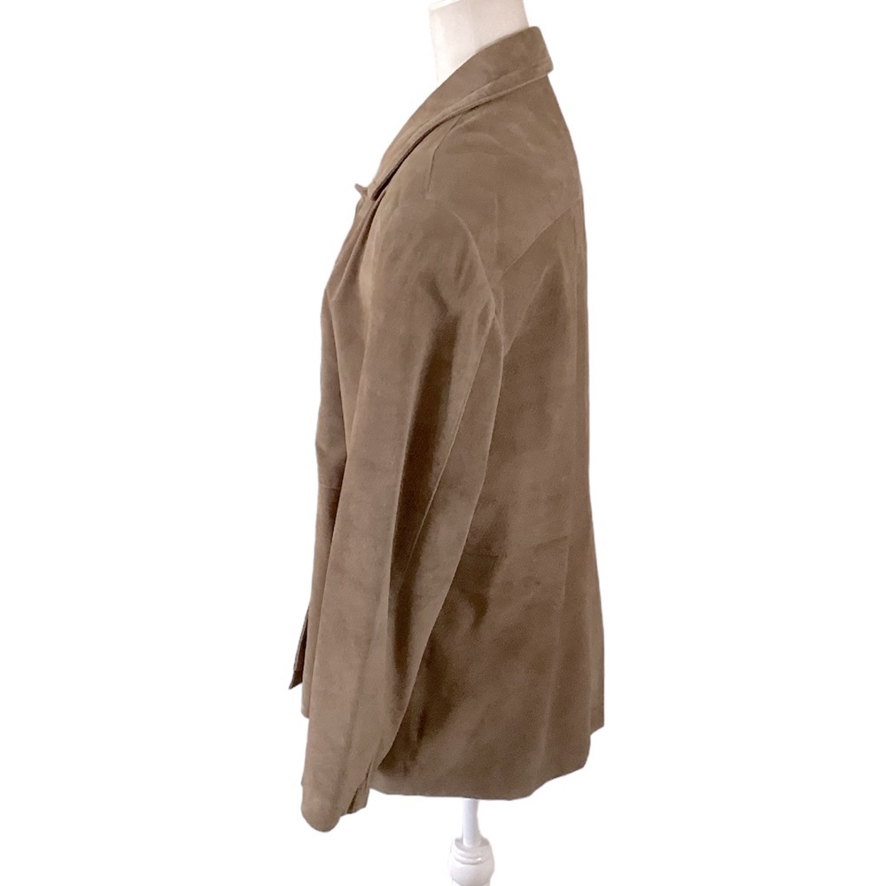 Orvis Suede Leather Button Down Jacket Large - image 4